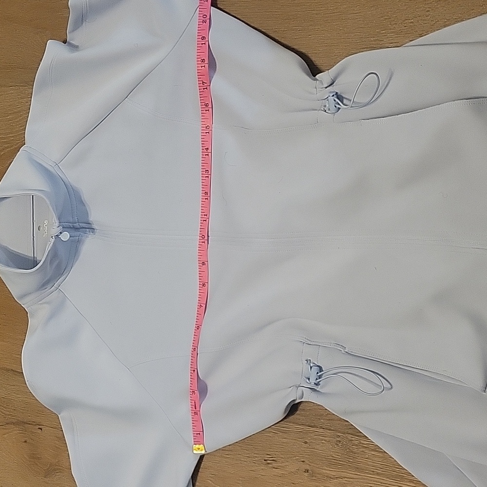 Apana Light Blue Soft Steam Material Zip Up Athletic Jacket Size Xlarge - Picture 4 of 7